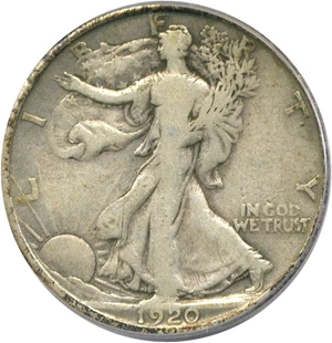 image for: 1920 50c PCGS VG10