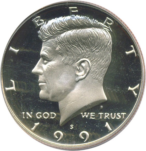 image for: 1991-S 50c  PCGS Proof 69 DCameo