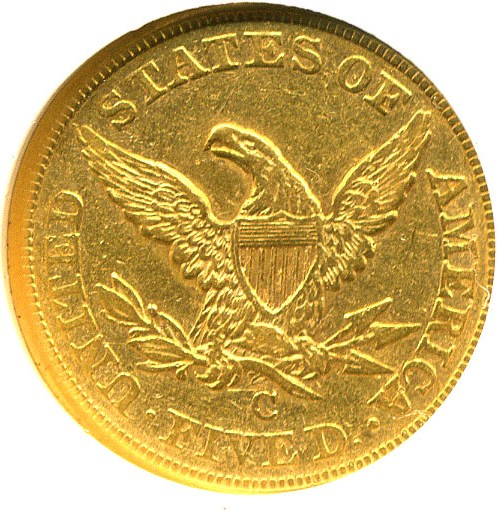 image for: 1857-C $5  NGC XF45