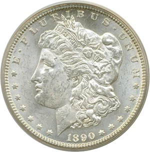 image for: 1890-CC $1 PCGS MS61