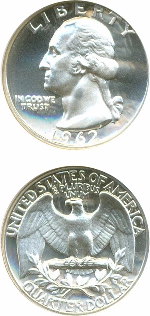 image for: 1962 25c NGC Proof 69 UCameo