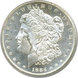 image for: 1884-O $1 PCGS MS62 DMPL