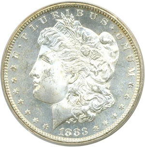 image for: 1883-CC $1 PCGS MS65 DMPL