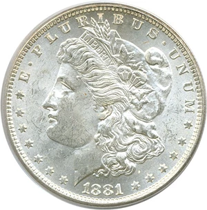 image for: 1881-O $1 PCGS MS62
