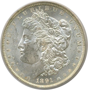 image for: 1891-O $1 PCGS MS62
