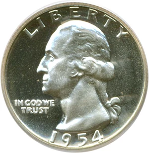 image for: 1954 25c PCGS Proof 67