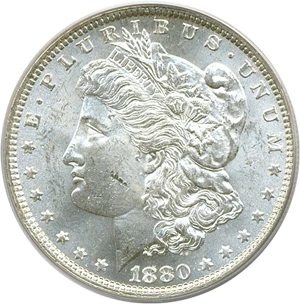 image for: 1880 $1 PCGS MS62
