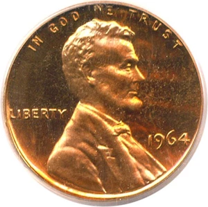 image for: 1964 1c PCGS Proof 67 RD DCameo