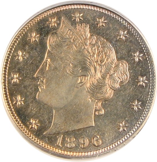 image for: 1896 5c  PCGS Proof 65 *Color*