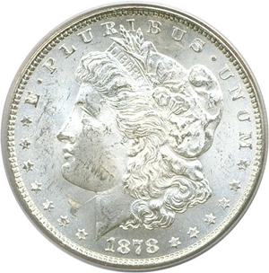 image for: 1878 7TF $1 Rev.'79 PCGS MS63