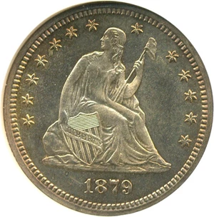 image for: 1879 25c NGC Proof 65 Cameo