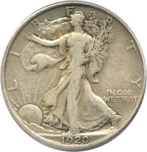 image for: 1920 50c PCGS F15