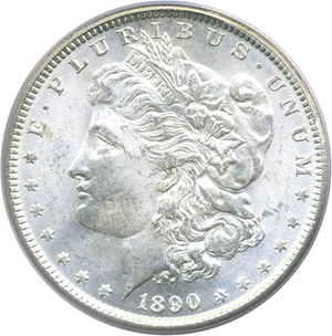 image for: 1890 $1 PCGS MS62