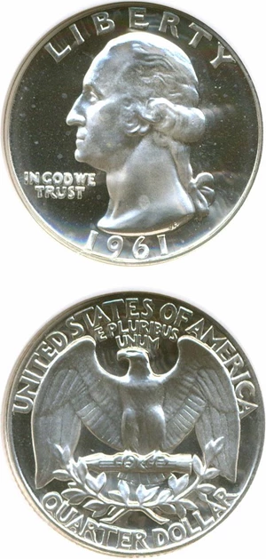 image for: 1961 25c NGC Proof 69 UCameo