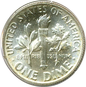 image for: 1964 10c PCGS MS64 ex: Sample