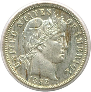 image for: 1892-O 10c PCGS MS63