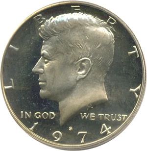 image for: 1974-S 50c PCGS Proof 69 DCameo