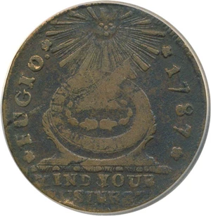 image for: 1787 Fugio Club Rays ICG VF20 BN