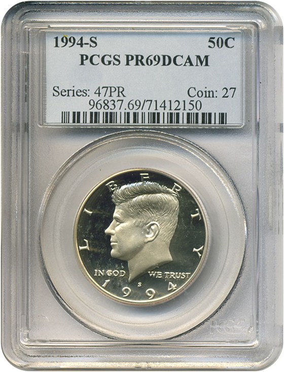 image for: 1994-S 50c  PCGS Proof 69 DCameo