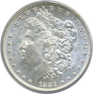 image for: 1881-O $1 PCGS MS62
