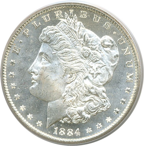image for: 1884-O $1  PCGS MS64 PL
