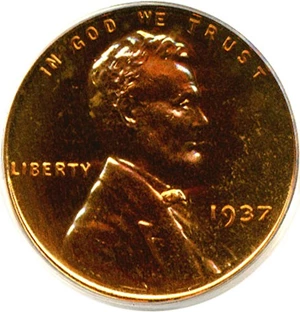 image for: 1937 1c PCGS Proof 65 RD