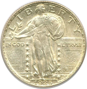 image for: 1925 25c PCGS MS64 FH