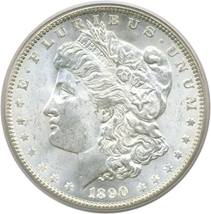 image for: 1890 $1 PCGS MS64
