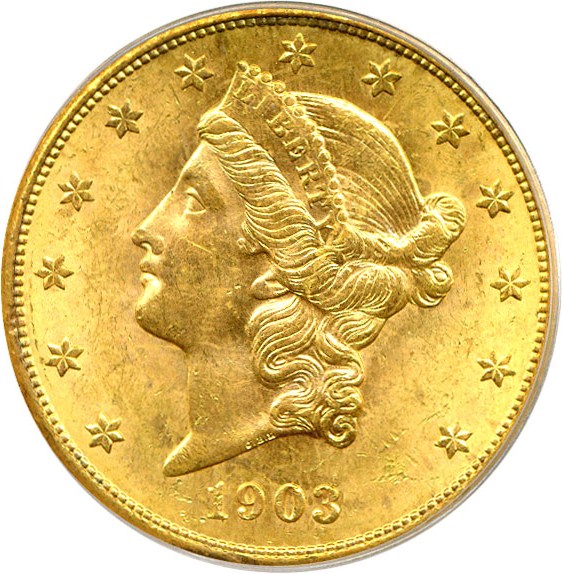 image for: 1903-S $20  PCGS MS63