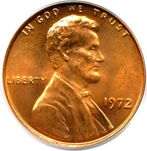 image for: 1972 1c Doubled Die Obverse PCGS MS65 RD (FS-103, FS-033.53)