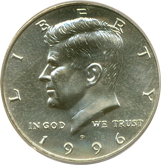 image for: 1996-P 50c  PCGS MS66 