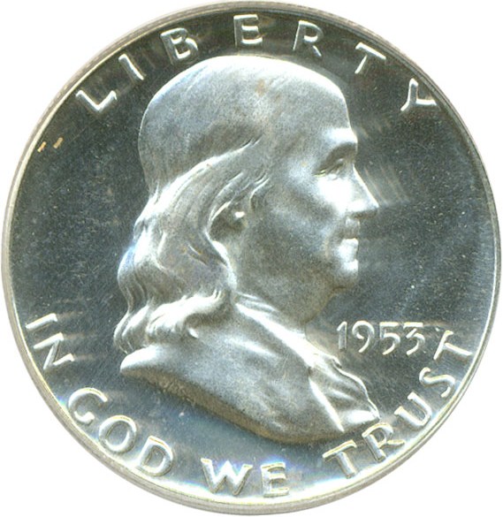 image for: 1953 50c  PCGS Proof 64 Cameo