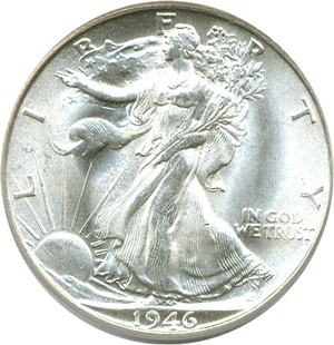 image for: 1946-S 50c PCGS MS65