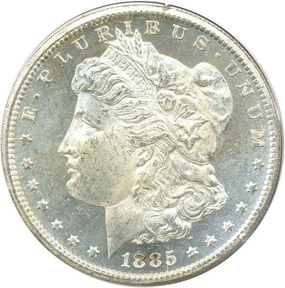 image for: 1885-CC $1  PCGS MS63 DMPL
