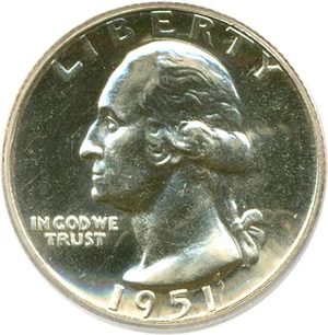 image for: 1951 25c PCGS Proof 66