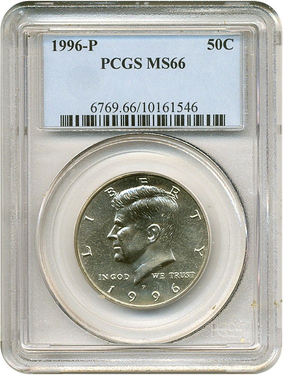 image for: 1996-P 50c  PCGS MS66 