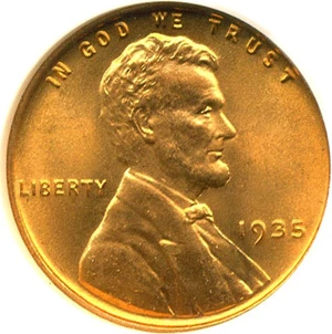 image for: 1935 1c NGC MS67 RD