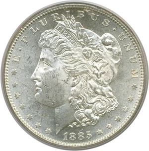 image for: 1885-S $1 PCGS MS62