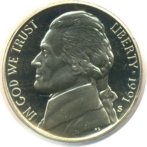 image for: 1991-S 5c  PCGS Proof 69 DCameo