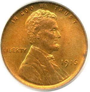 image for: 1916 1c PCGS MS66 RD OGH