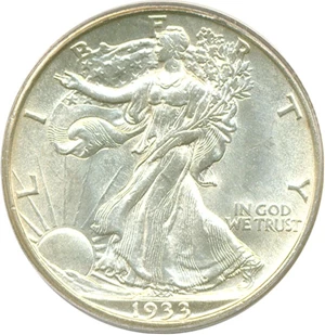 image for: 1933-S 50c PCGS MS63