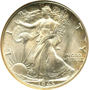 image for: 1943 50c NGC MS66