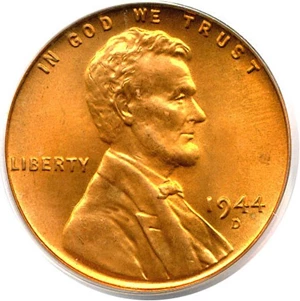 image for: 1944-D 1c PCGS MS66 RD