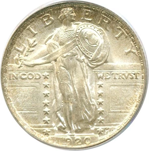 image for: 1920 25c PCGS MS65 FH
