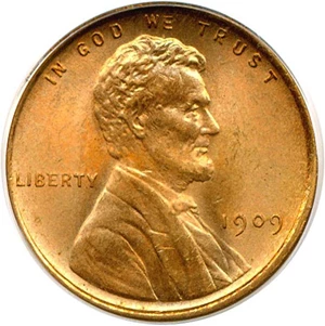 image for: 1909 VDB 1c PCGS MS66 RD