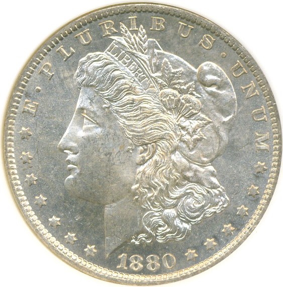 image for: 1880-O $1  NGC MS63  PL