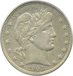image for: 1903 50c PCGS AU55