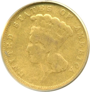 image for: 1887 $3 ANACS Good-6 Details (Ex-Jewelry)