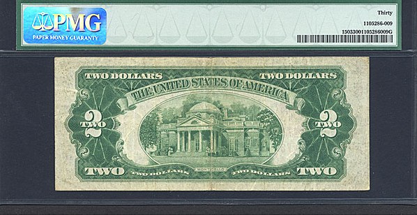 image for: Fr.1503 1928B $2  PMG VF30  [A99473027A]