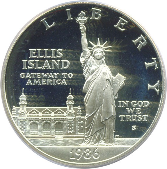 image for: 1986-S $1 Statue Liberty PCGS Proof 69 DCameo